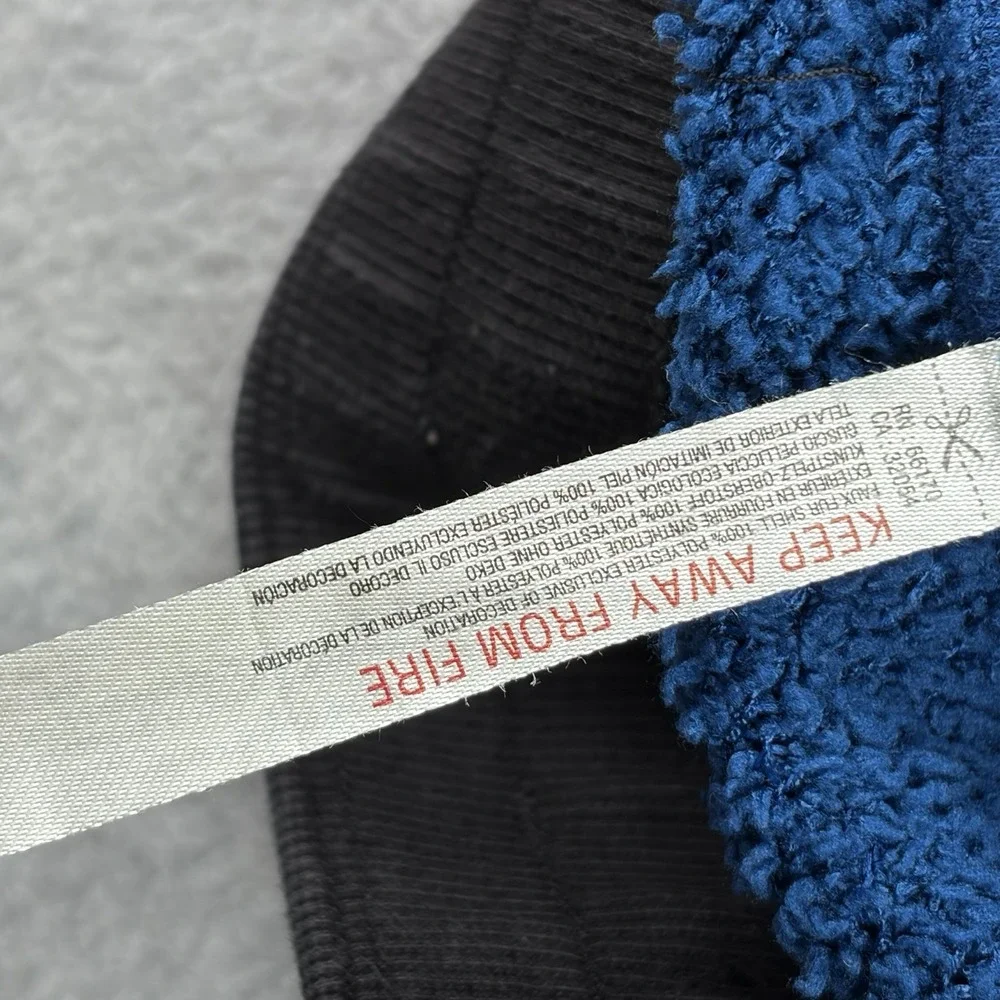 Free People Movement Pants XS Blue Cuddle Up‎ Fuzzy Baggy Loose Sherpa Jogger